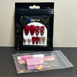 29 Piece Nail Art Set Christmas Winter New Year Theme